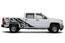 Eagle flag shredded graphics decals for Chevrolet Silverado 2014-2018