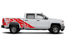 Eagle flag shredded graphics decals for Chevrolet Silverado 2014-2018