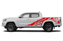 Eagle flag shredded side graphics compatible decals for Toyota Tacoma