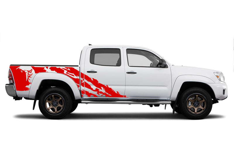 Eagle shredded graphics decals for Toyota Tacoma 2005-2015