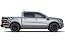 Flag bed side graphics decals for Ford Ranger