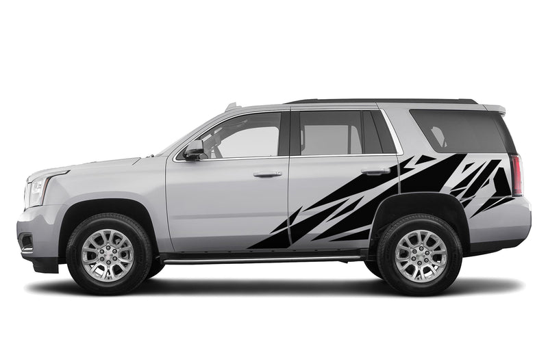 Geometric pattern side graphics decals for GMC Yukon 2015-2020