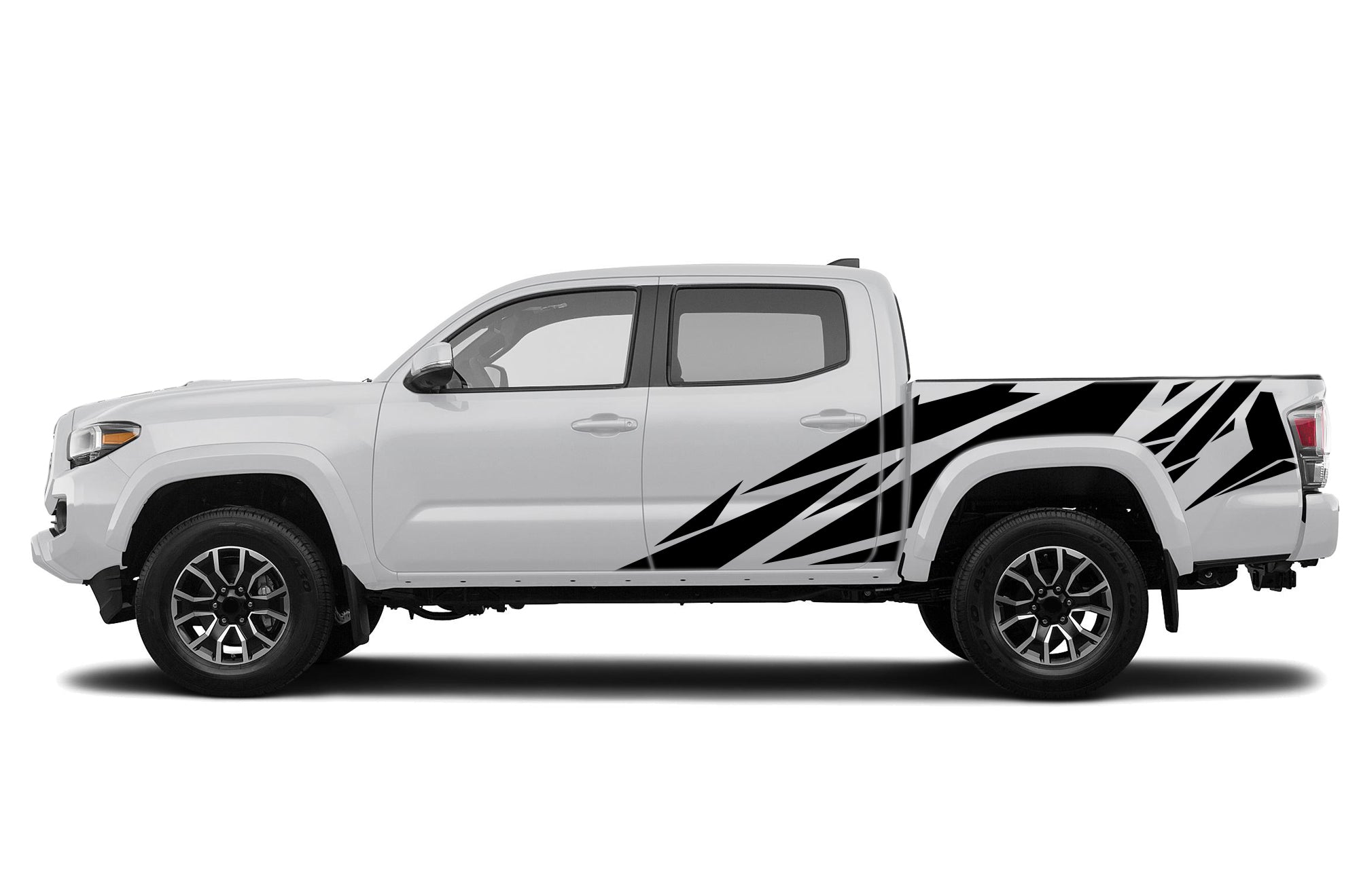 Geometric pattern side graphics decals for Toyota Tacoma 2016-2023