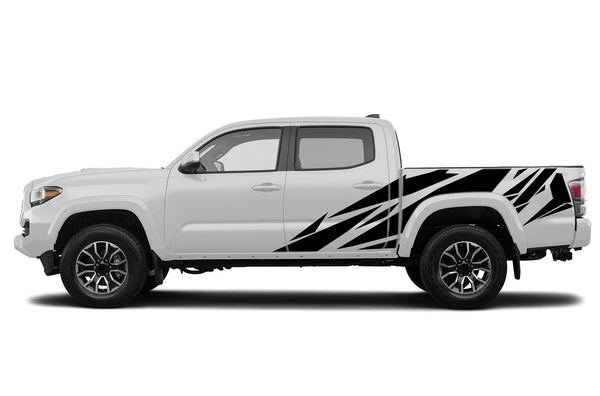 Geometric pattern side graphics decals compatible with Toyota Tacoma 2016-2023