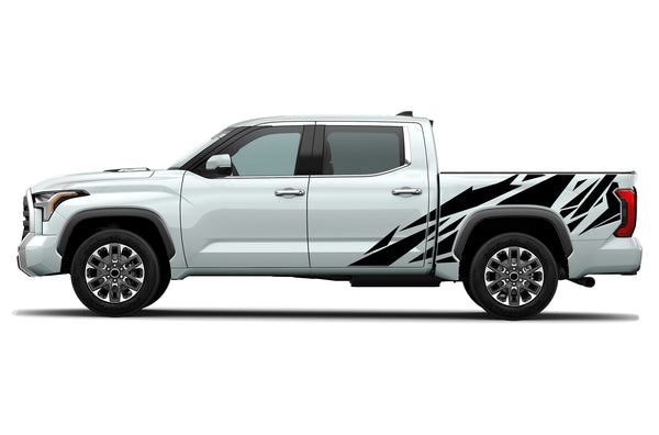 Geometric pattern side graphics decals for Toyota Tundra