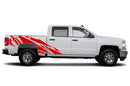 Geometric pattern graphics decals for Chevrolet Silverado 2014-2018