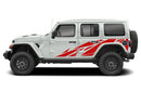 Geometric pattern side decals graphics compatible with Jeep Wrangler JL