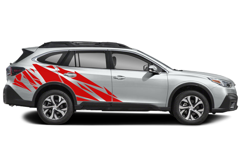 Geometric pattern side graphics decals for Subaru Outback