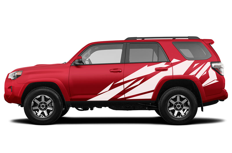 Geometric pattern side graphics decals compatible with Toyota 4Runner