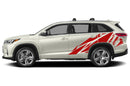 Geometric pattern graphics decals for Toyota Highlander 2014-2019