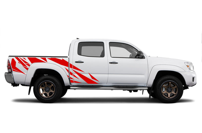 Geometric pattern side graphics decals for Toyota Tacoma 2005-2015