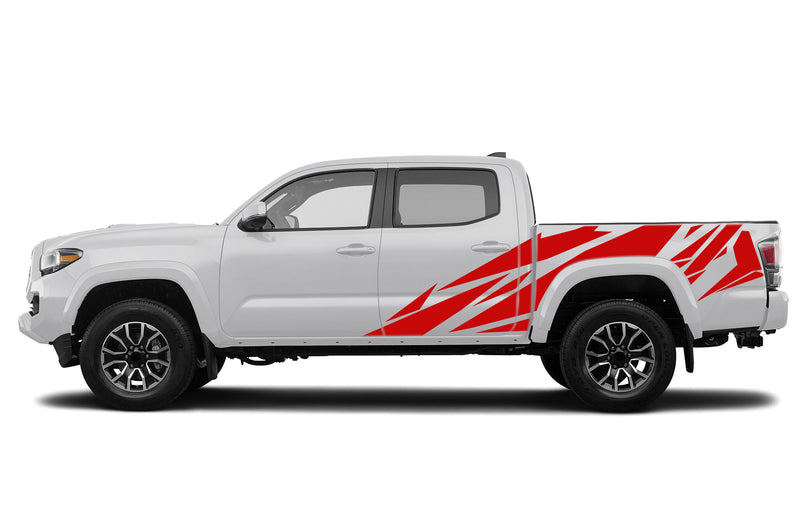 Geometric pattern side graphics decals compatible with Toyota Tacoma 2016-2023