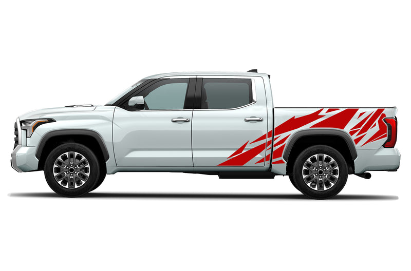 Geometric pattern side graphics decals for Toyota Tundra