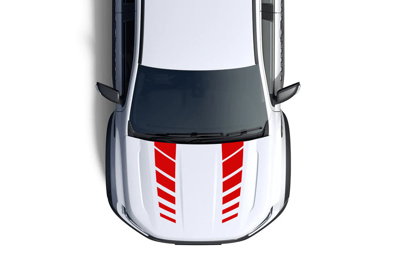 Hash stripes hood graphics decals for Ford Ranger