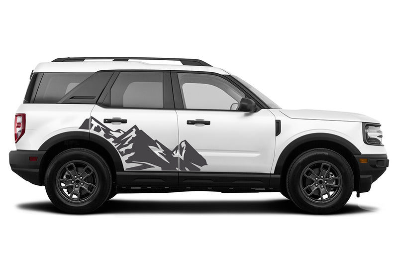 High mountain side decals graphics compatible with Ford Bronco Sport