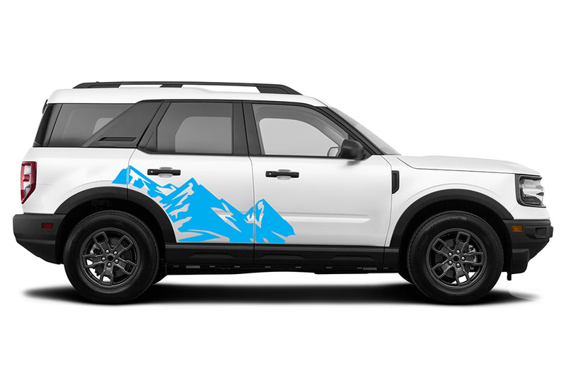 High mountain side decals graphics compatible with Ford Bronco Sport