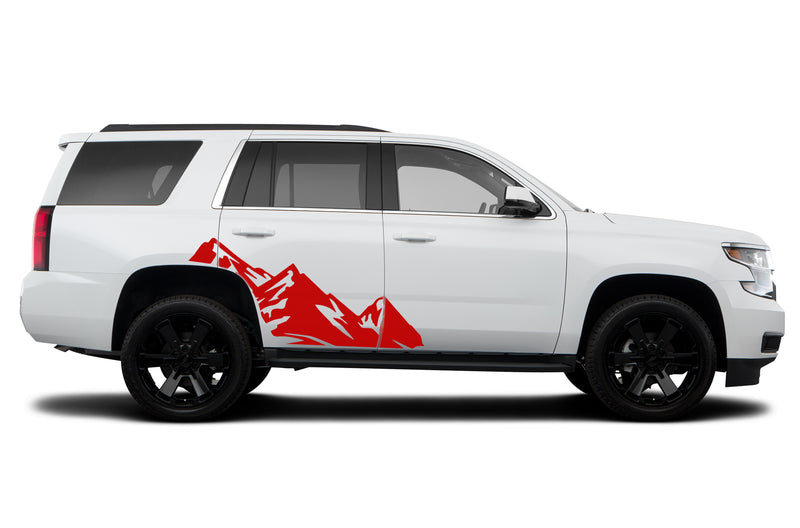 High mountain side graphics decals for Chevrolet Tahoe 2015-2020