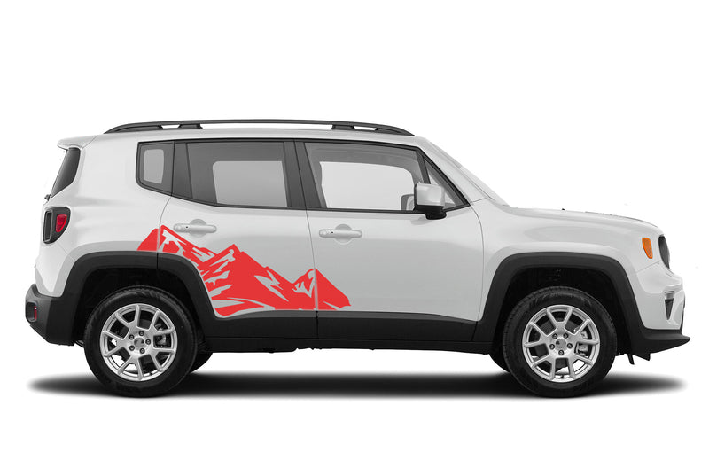 High mountain side graphics decals compatible with Jeep Renegade