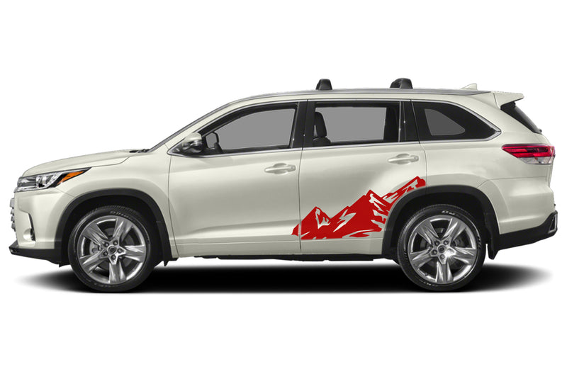 High mountain graphics decals for Toyota Highlander 2014-2019