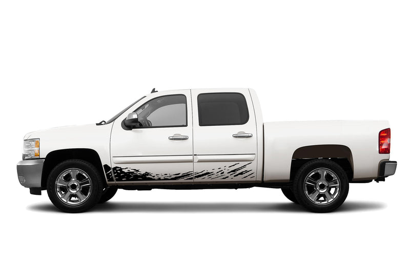 Lower mud splash side decals for Chevrolet Silverado 2007-2013