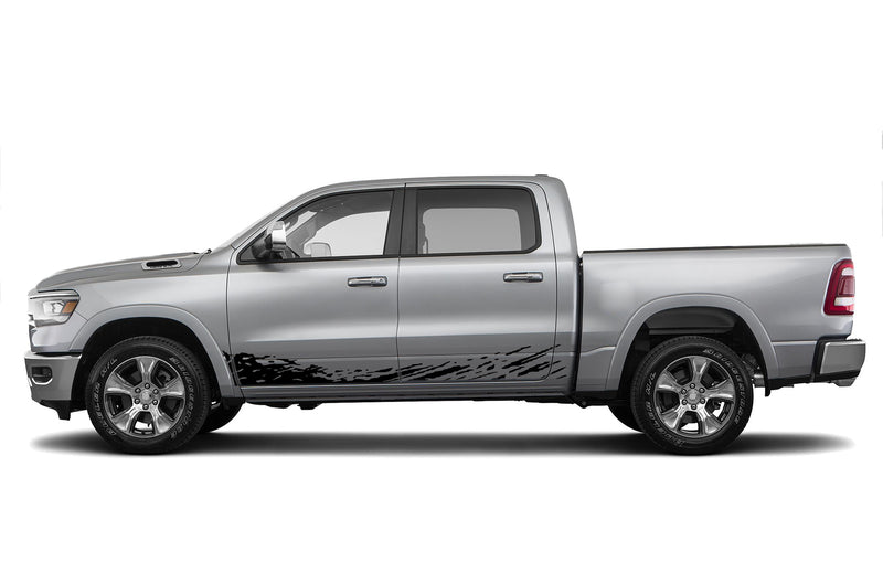 Lower mud splash side graphics decals for Dodge Ram