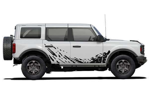 Lower mud splash side decals graphics compatible with Ford Bronco