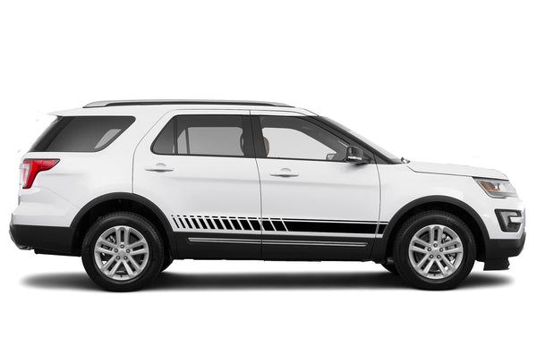 Lower stripes graphics decals for Ford Explorer 2011-2019