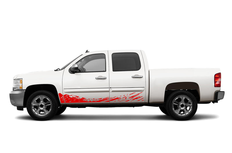 Lower mud splash side decals for Chevrolet Silverado 2007-2013