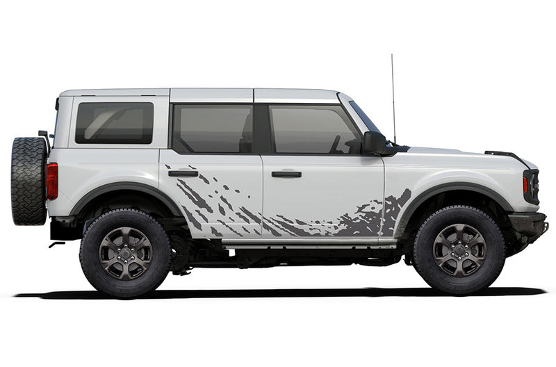 Lower mud splash side decals graphics compatible with Ford Bronco