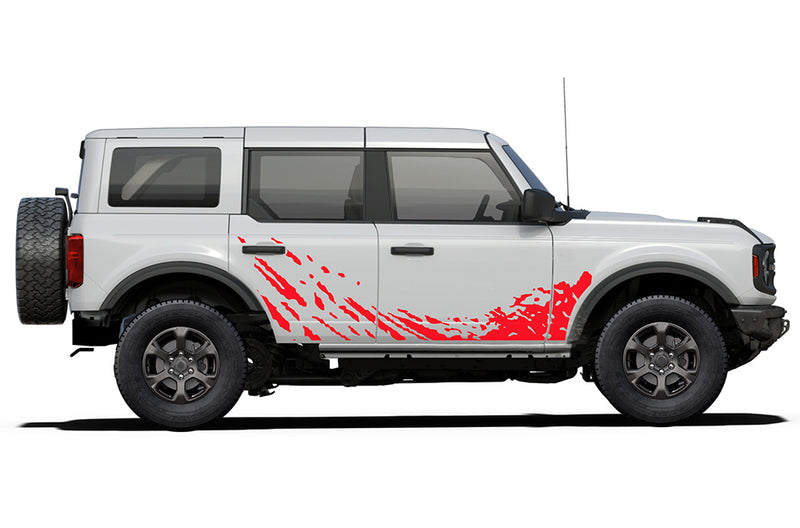 Lower mud splash side decals graphics compatible with Ford Bronco