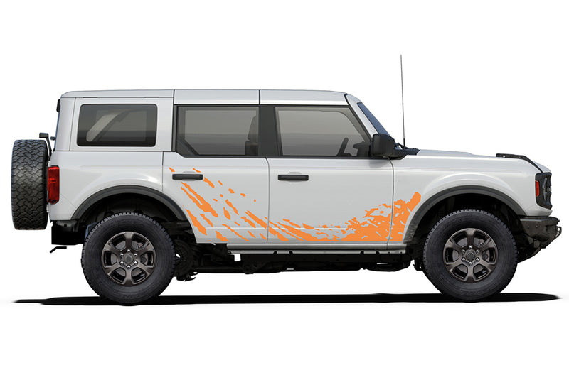 Lower mud splash side decals graphics compatible with Ford Bronco