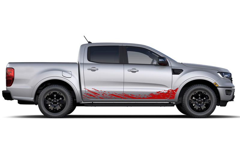 Lower mud splash side graphics decals for Ford Ranger