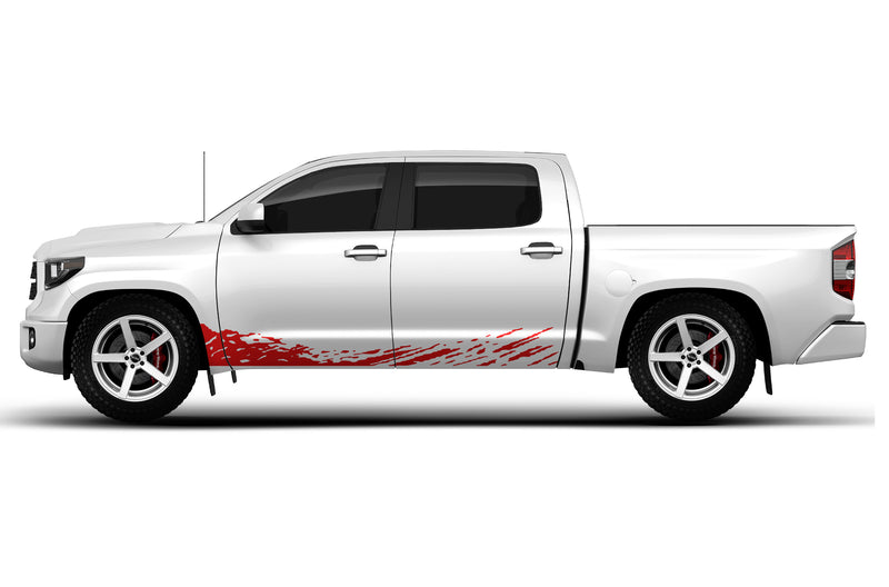 Lower mud splash side bed graphics decals for Toyota Tundra