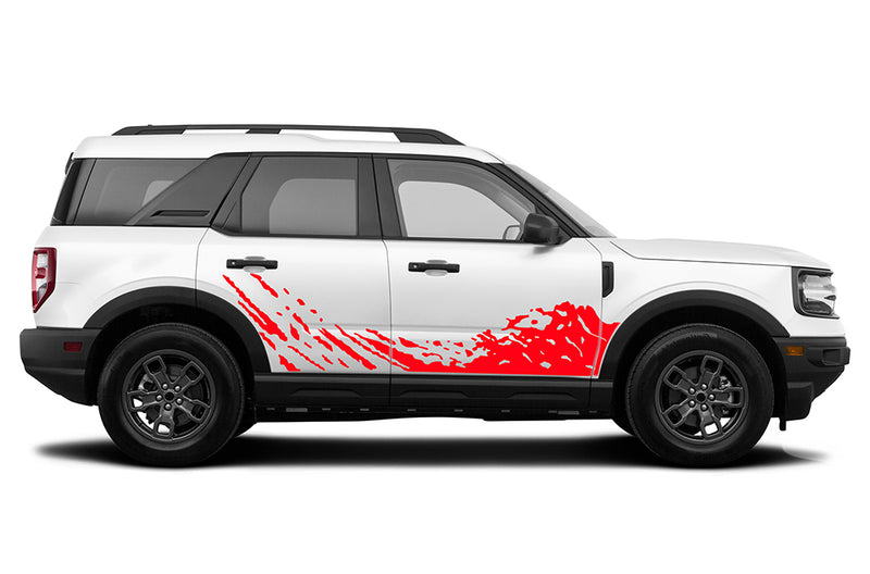 Lower mud splash decals graphics compatible with Ford Bronco Sport