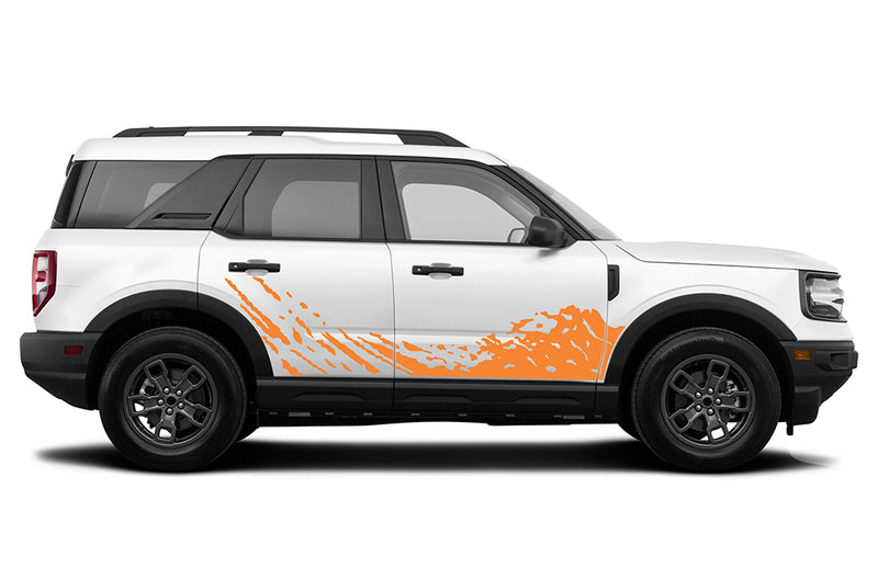 Lower mud splash decals graphics compatible with Ford Bronco Sport