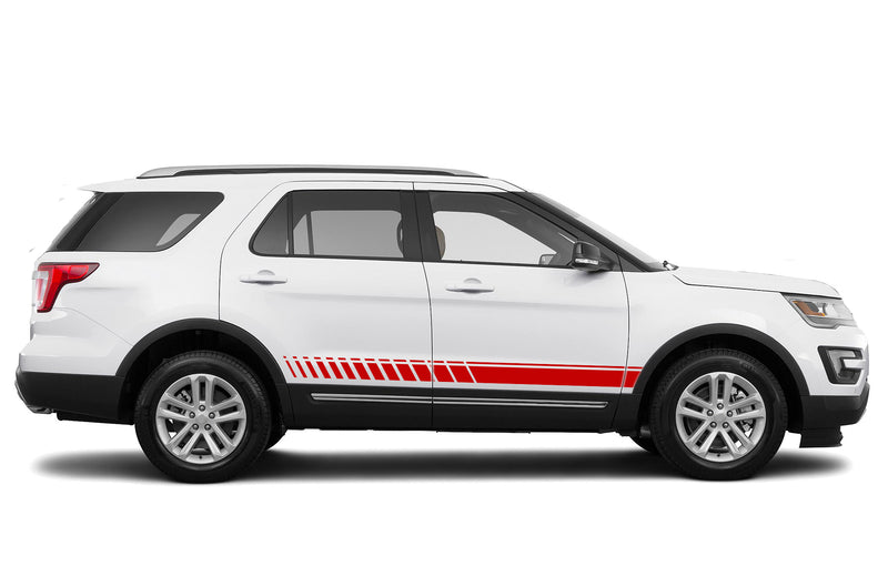 Lower stripes graphics decals for Ford Explorer 2011-2019