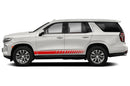 Lower stripes graphics decals compatible with Chevrolet Tahoe