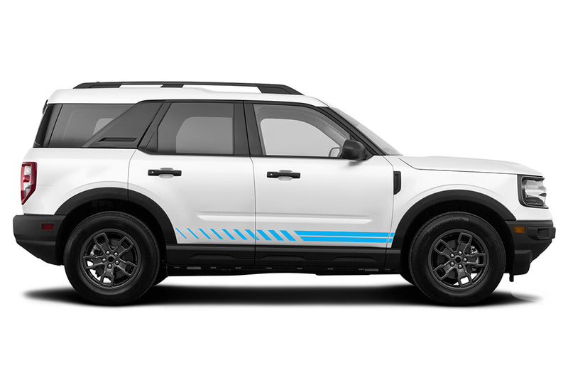 Lower side stripes graphics decals compatible with Ford Bronco Sport