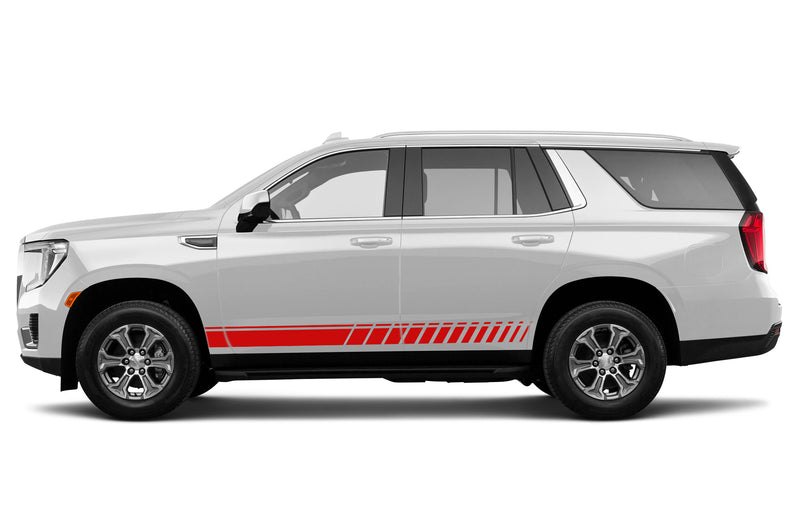 Lower stripes side graphics decals for GMC Yukon