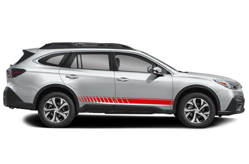 Lower side stripes graphics decals for Subaru Outback