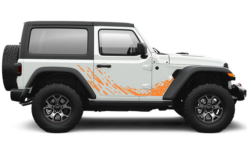 Lower splash graphics decals compatible with Wrangler JL 2 doors