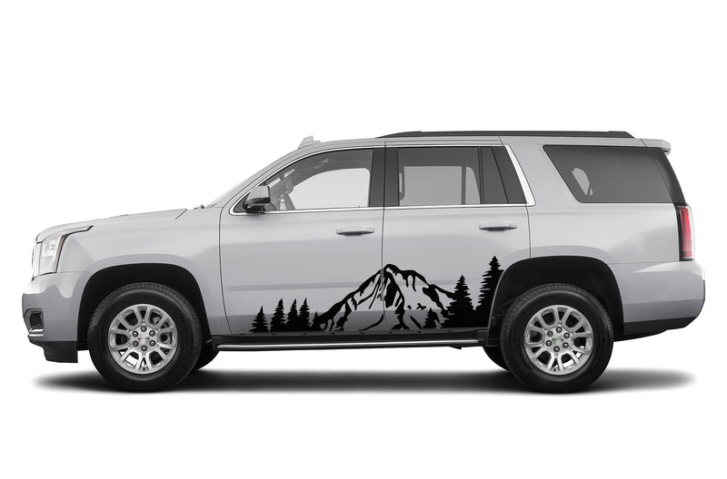 Mountain forest side graphics decals for GMC Yukon 2015-2020