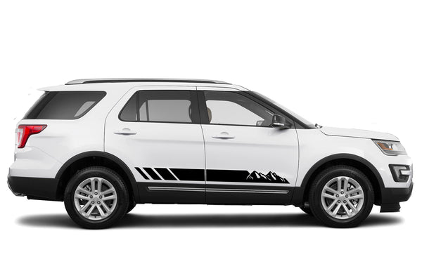 Mountain lower stripes graphics decals for Ford Explorer 2011-2019