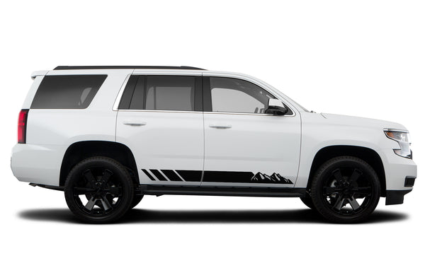 Mountain lower stripes graphics decals for Chevrolet Tahoe 2015-2020