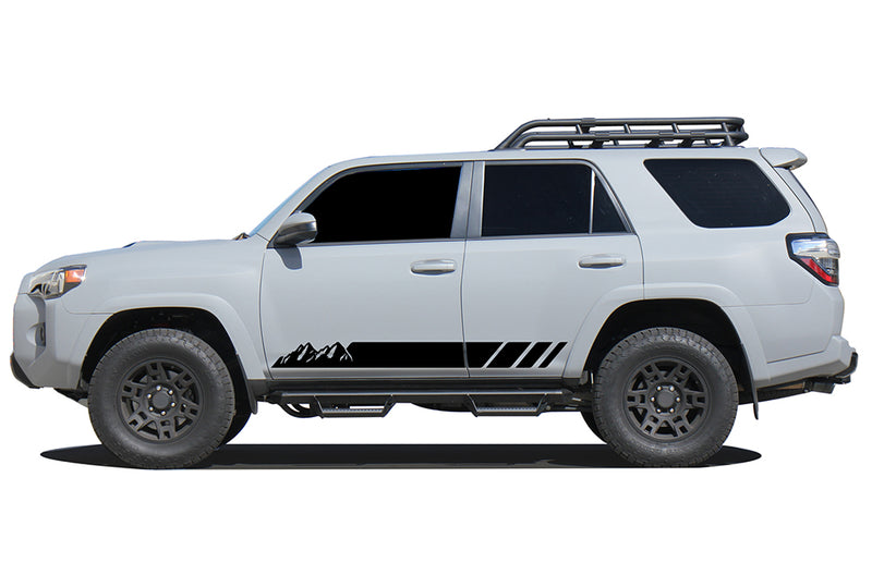 Mountain lower stripes side graphics decals compatible with Toyota 4Runner