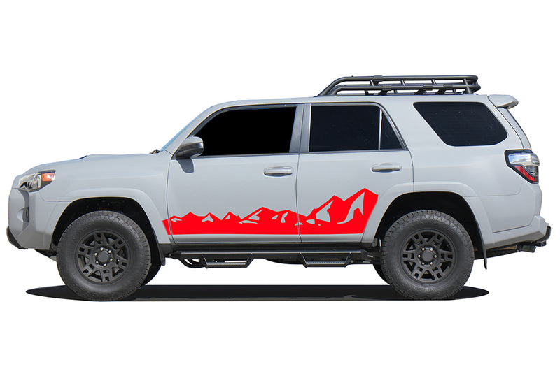 Mountain range side graphics decals compatible with Toyota 4Runner