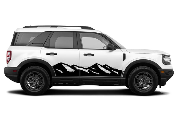 Mountains side decals graphics compatible with Ford Bronco Sport