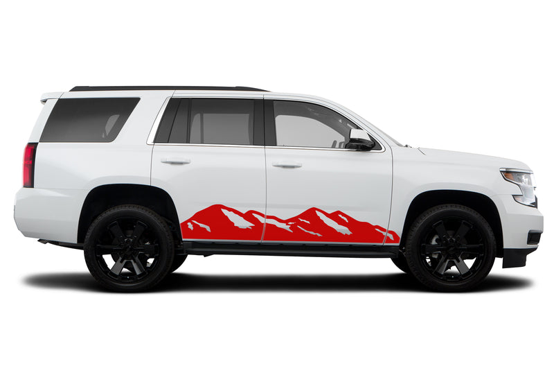 Mountain side graphics decals for Chevrolet Tahoe 2015-2020