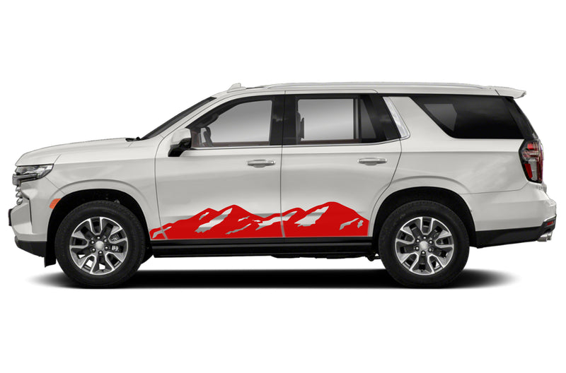 Mountain side graphics decals compatible with Chevrolet Tahoe