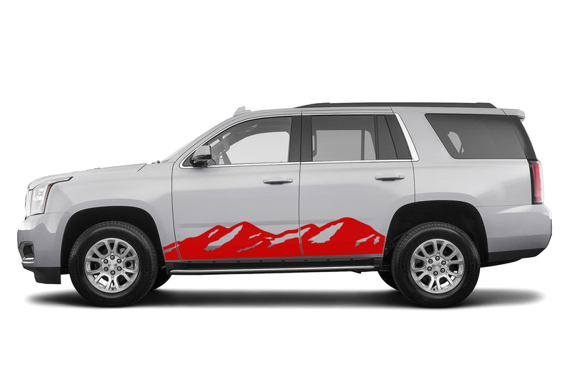 Mountain side graphics decals for GMC Yukon 2015-2020